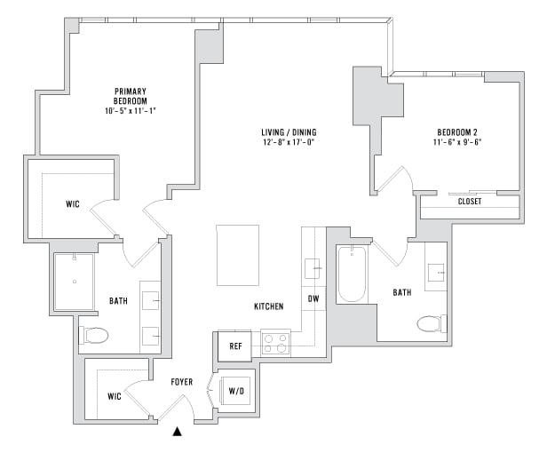 Unit 2604 floor plan