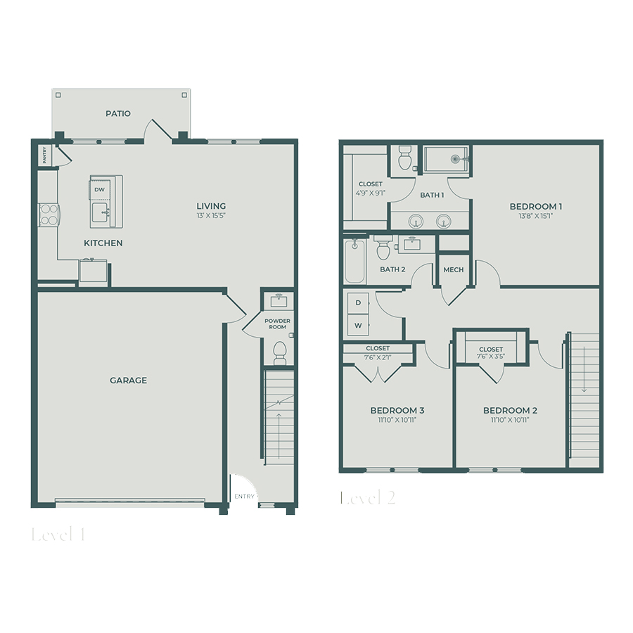 TH-3B floor plan