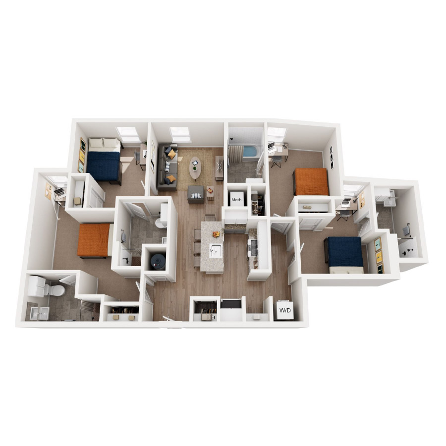 Two Bedroom A.2 floor plan