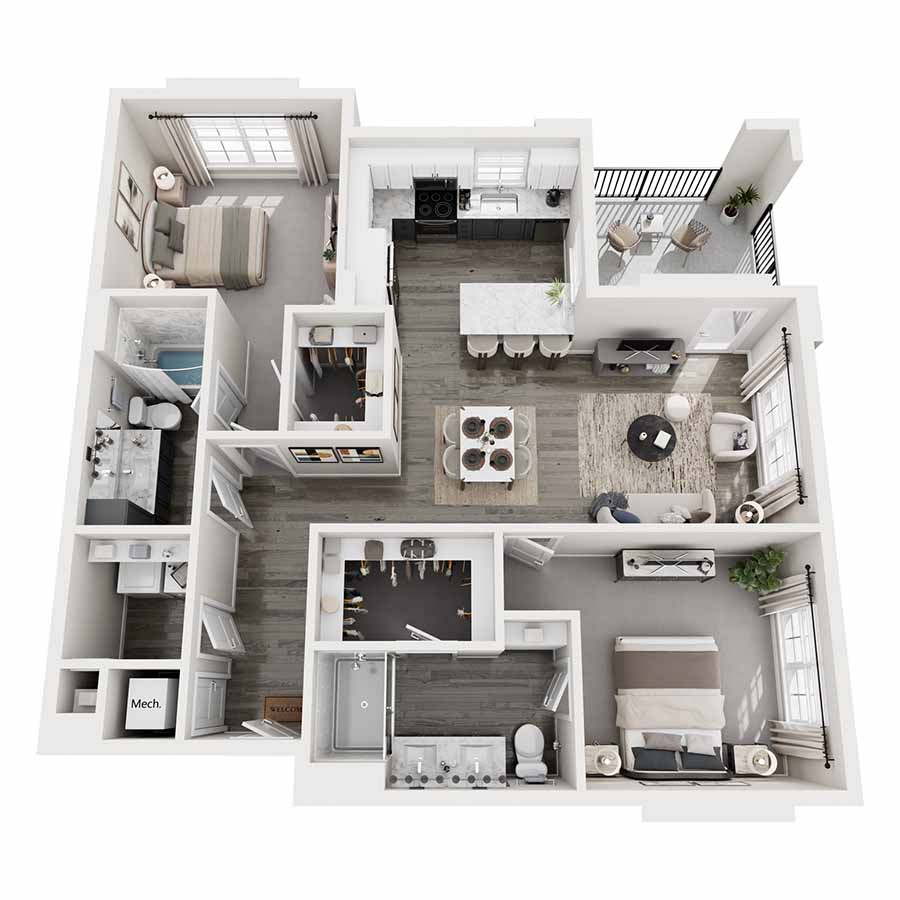B2 floor plan