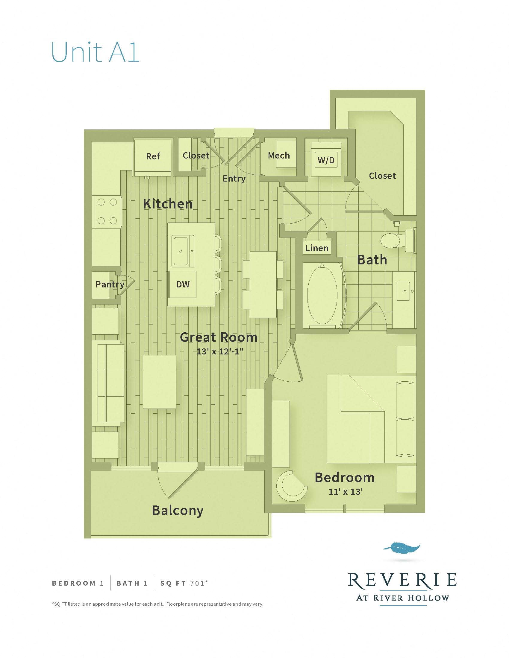 A1 floor plan
