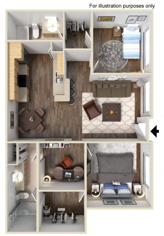 2A2 floor plan