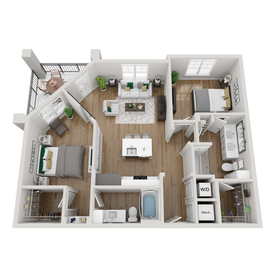 2B2 - Phase 2 Modern floor plan