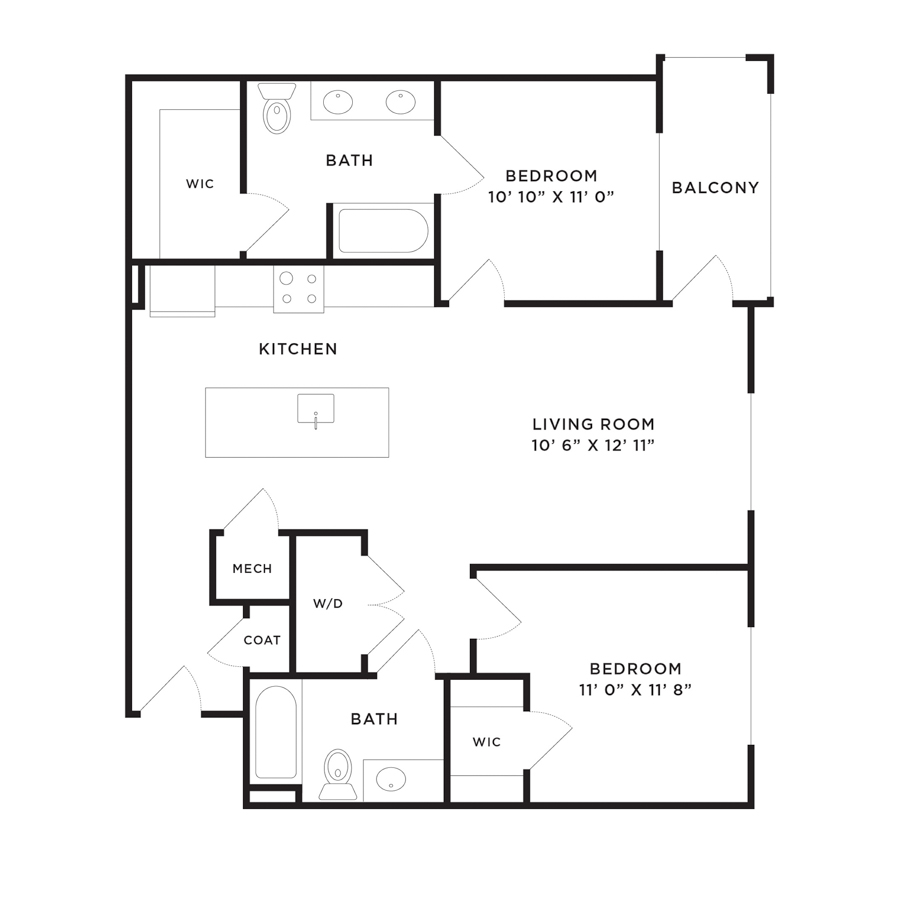 B2A floor plan