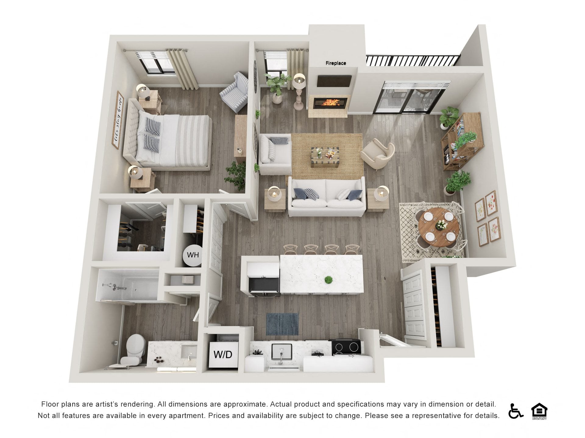 1X1 Desert Palm floor plan