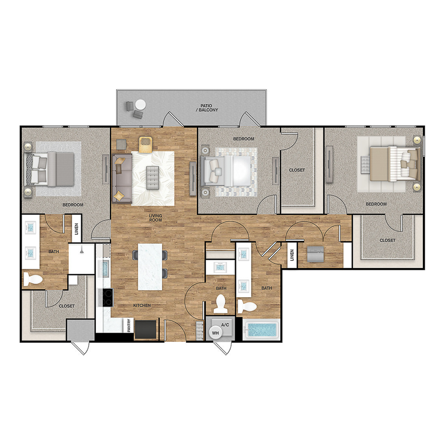 C3 - Redbud Retreat floor plan