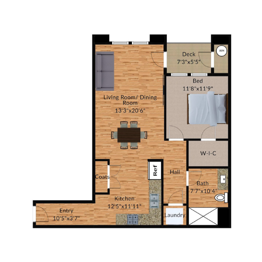 1BX - Oak Oasis floor plan