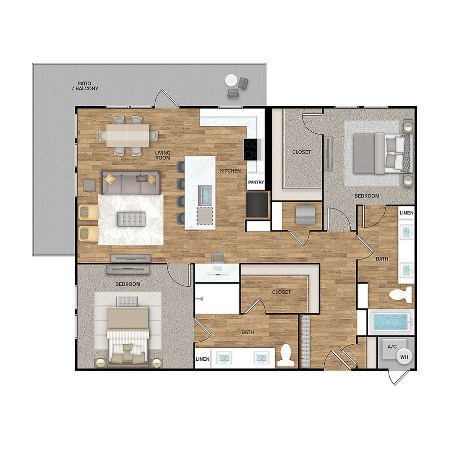 B6 - Redbud Retreat floor plan