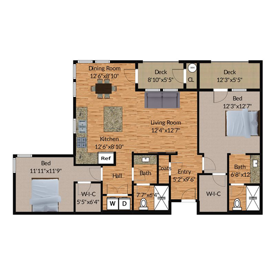 2CX - Oak Oasis floor plan