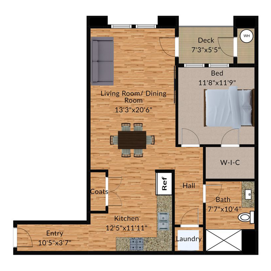 2BX - Oak Oasis floor plan