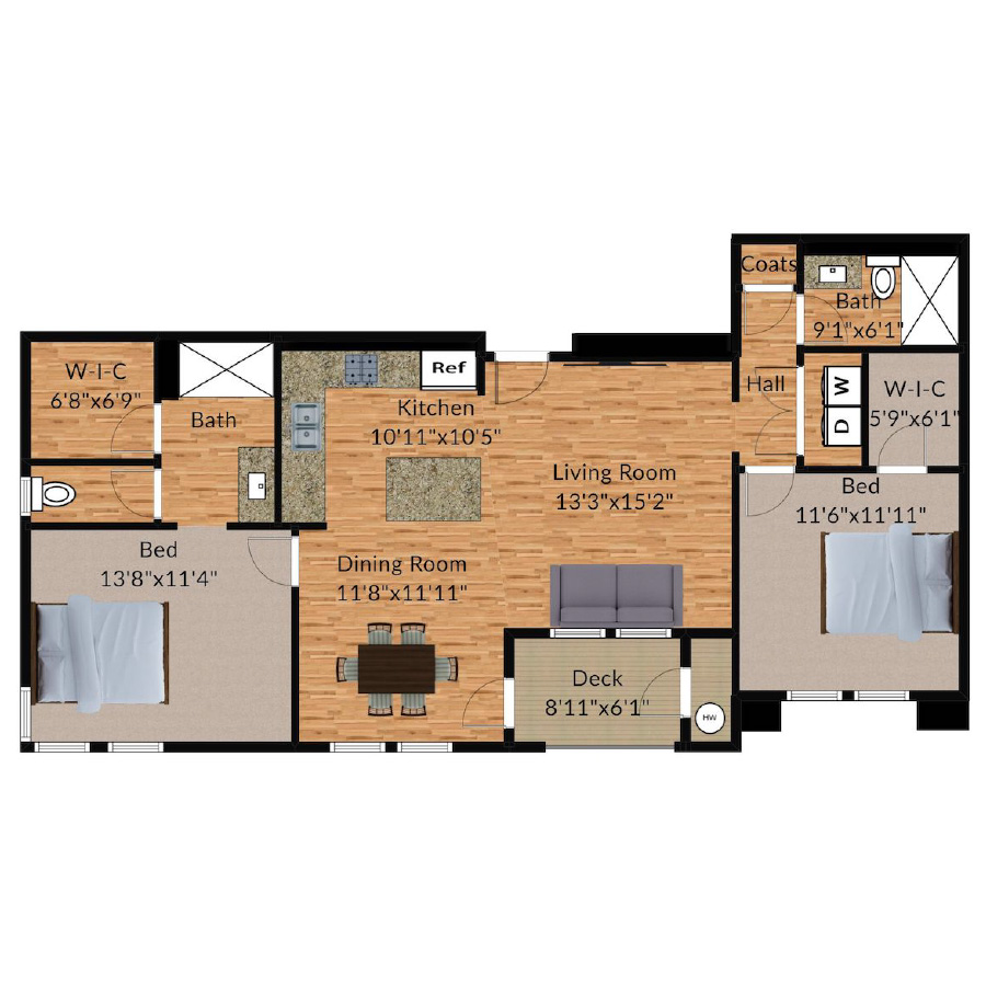 2AY - Oak Oasis floor plan