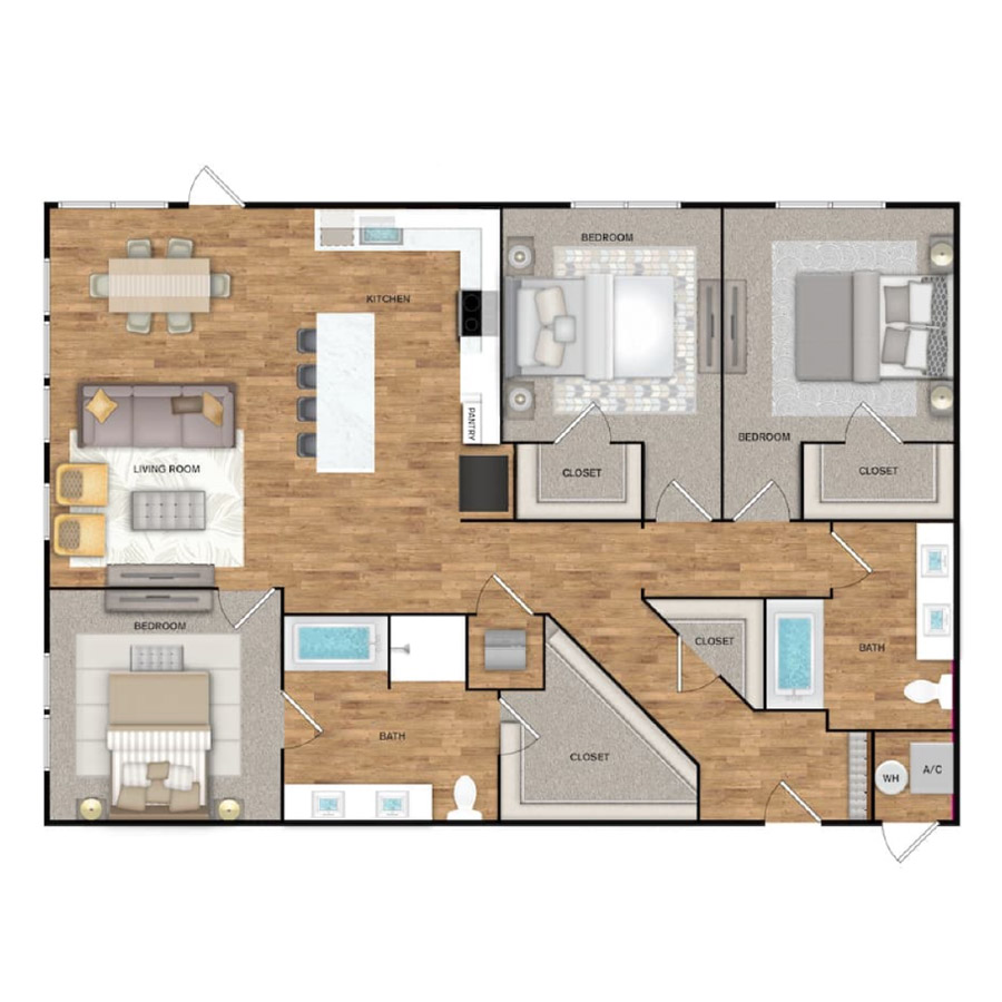 C2 - Redbud Retreat floor plan