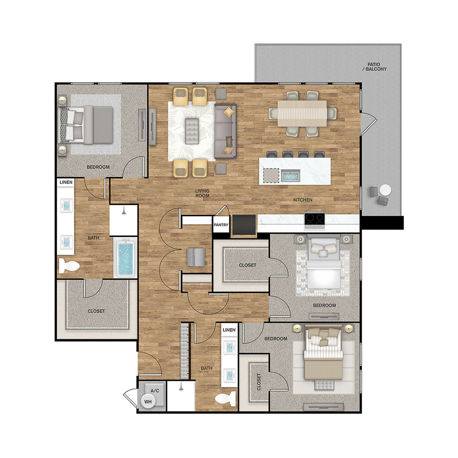 C4 - Redbud Retreat floor plan