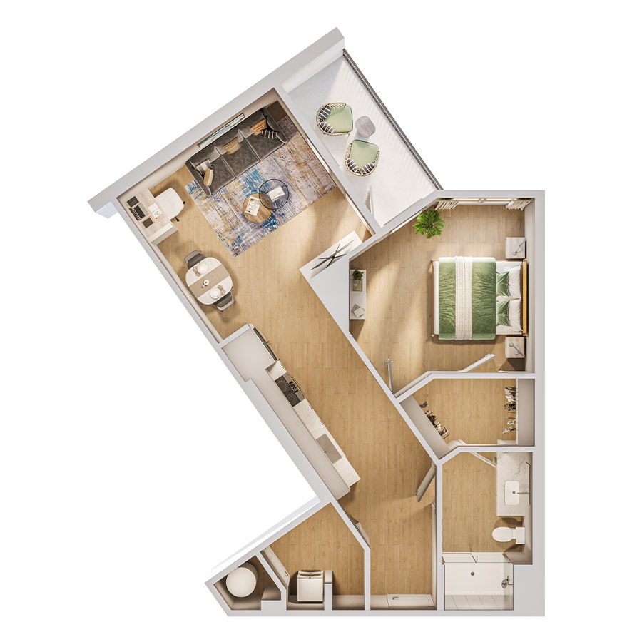 1G floor plan