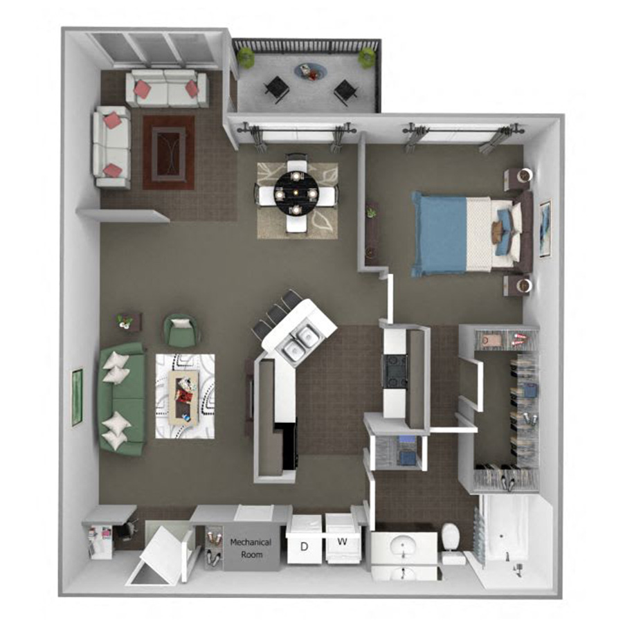 1 Bedroom Apartment – 4498 Chamblee Dunwoody Rd #6303, Dunwoody, GA