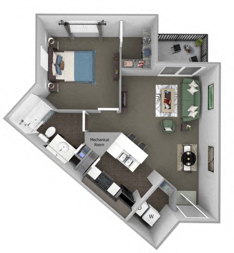 1 Bedroom Apartment – 4498 Chamblee Dunwoody Rd #1205, Dunwoody, GA