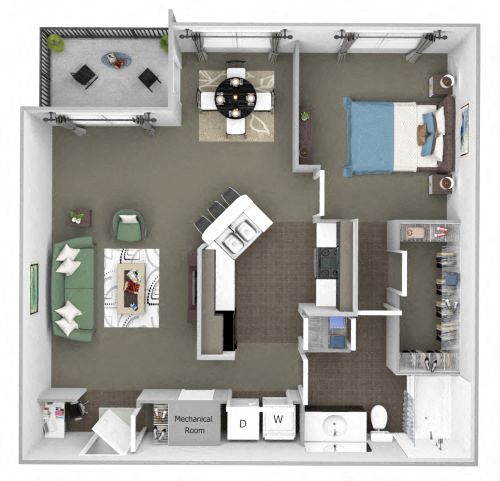 1 Bedroom Apartment – 4498 Chamblee Dunwoody Rd #8002, Dunwoody, GA