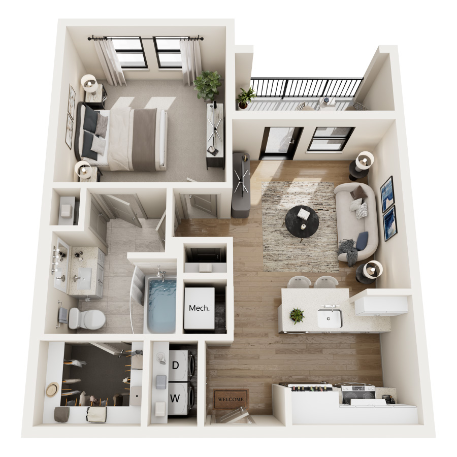 A1 floor plan