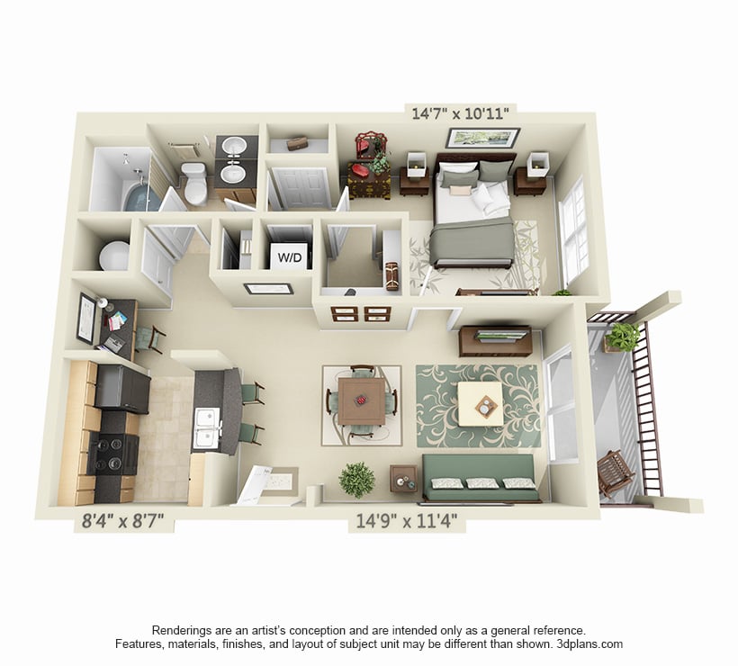 Solano- Renovated floor plan