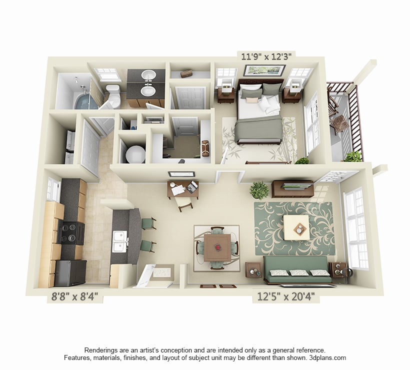 Santa Barbara- Renovated floor plan
