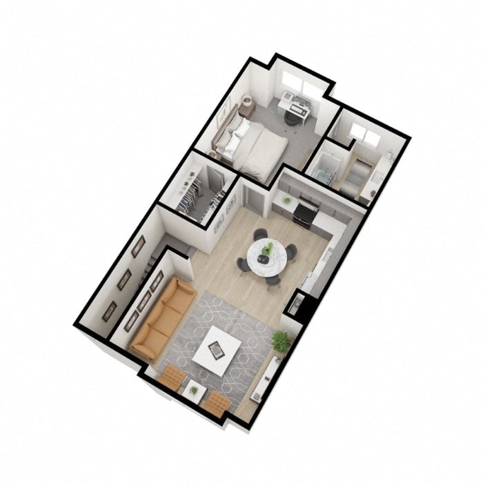 Big Sky 2-Bed floor plan