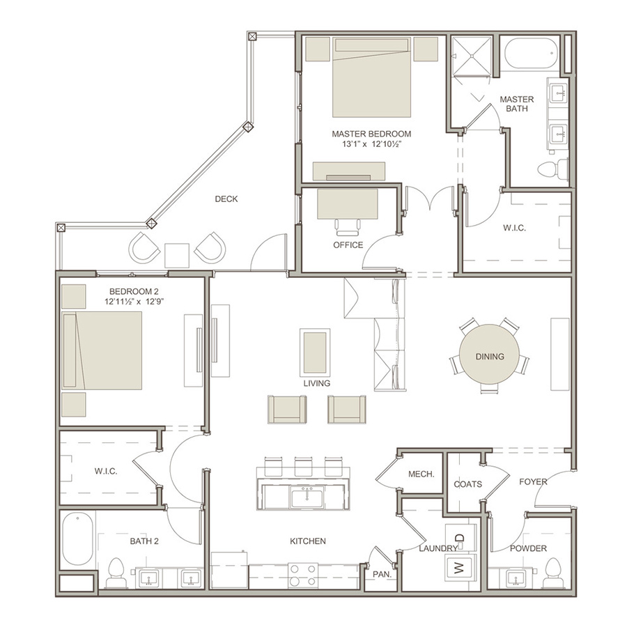 B2A floor plan