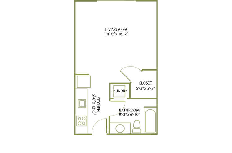 Studio-A2 floor plan