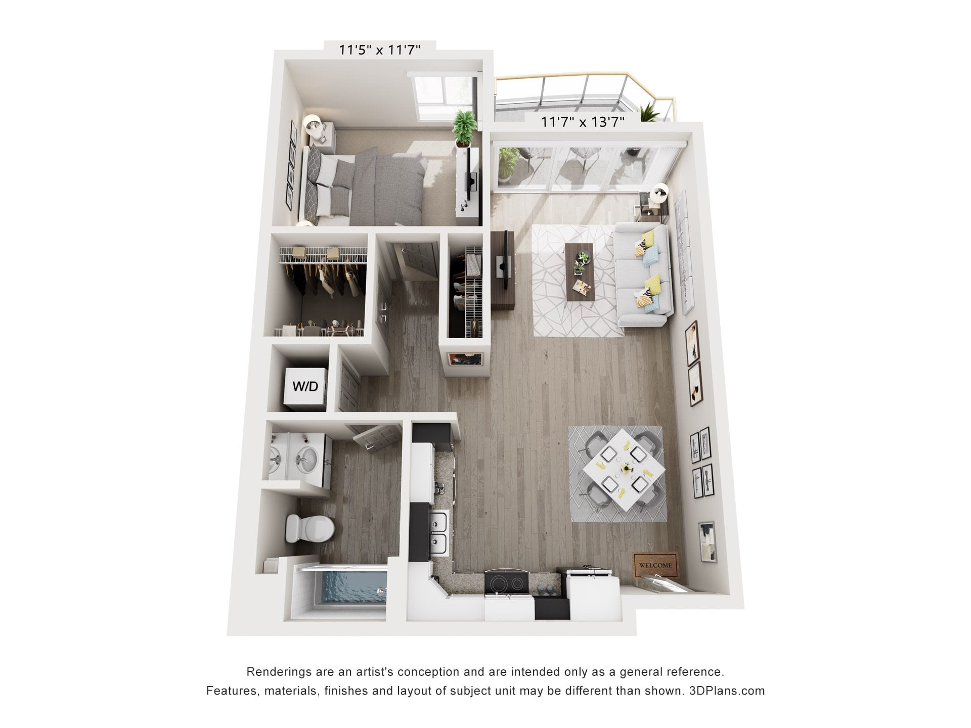 A1 floor plan
