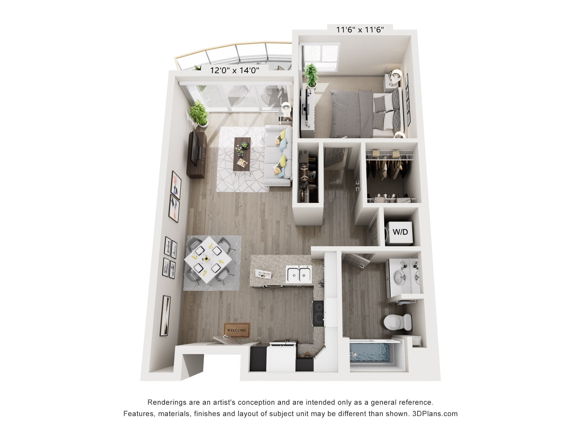 A2 floor plan