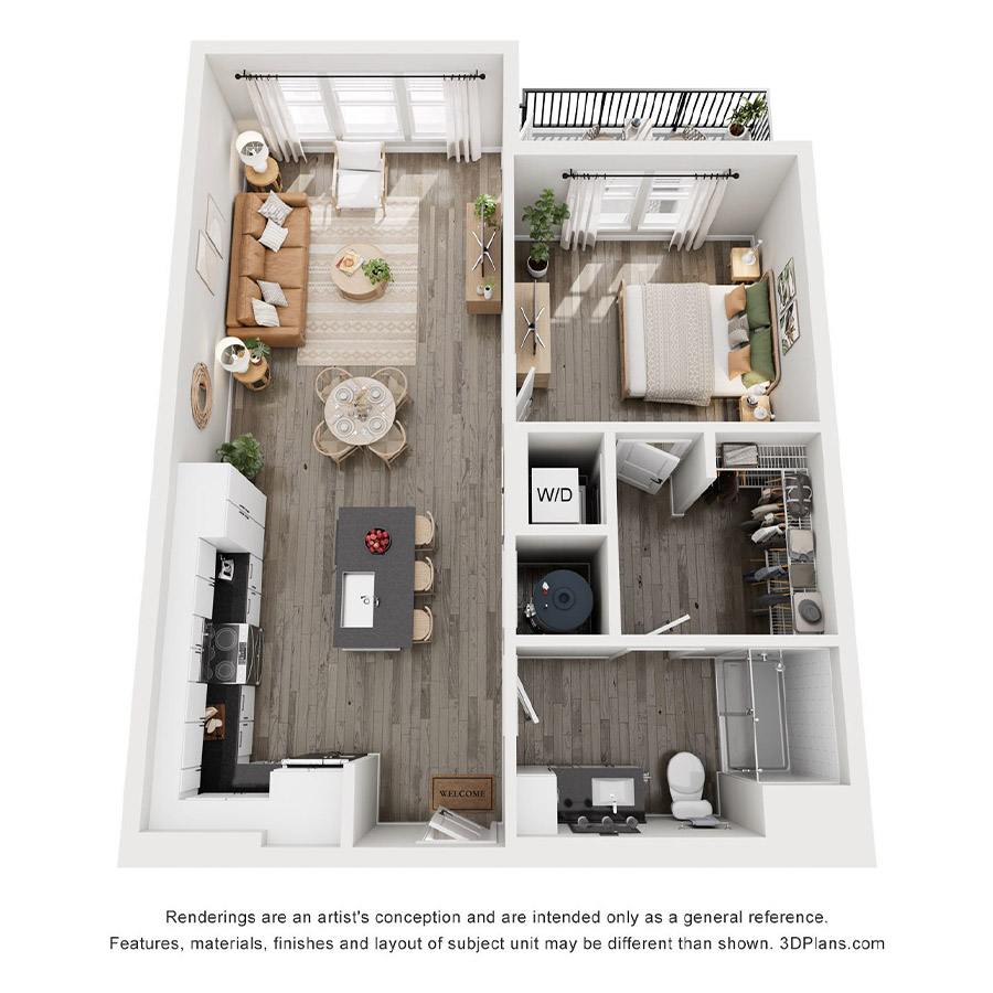 A2 floor plan