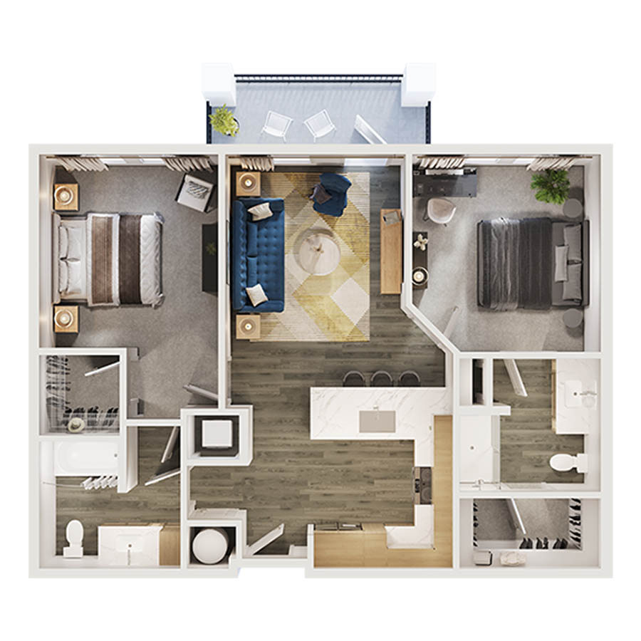 B1B floor plan