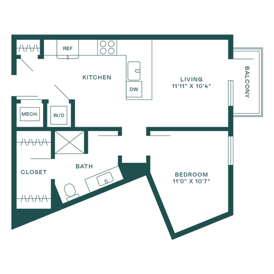 1C floor plan
