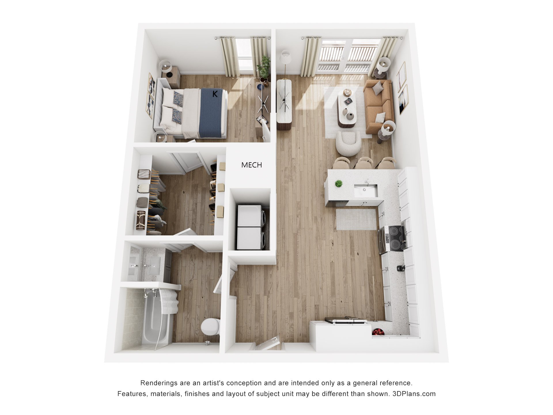 1I floor plan