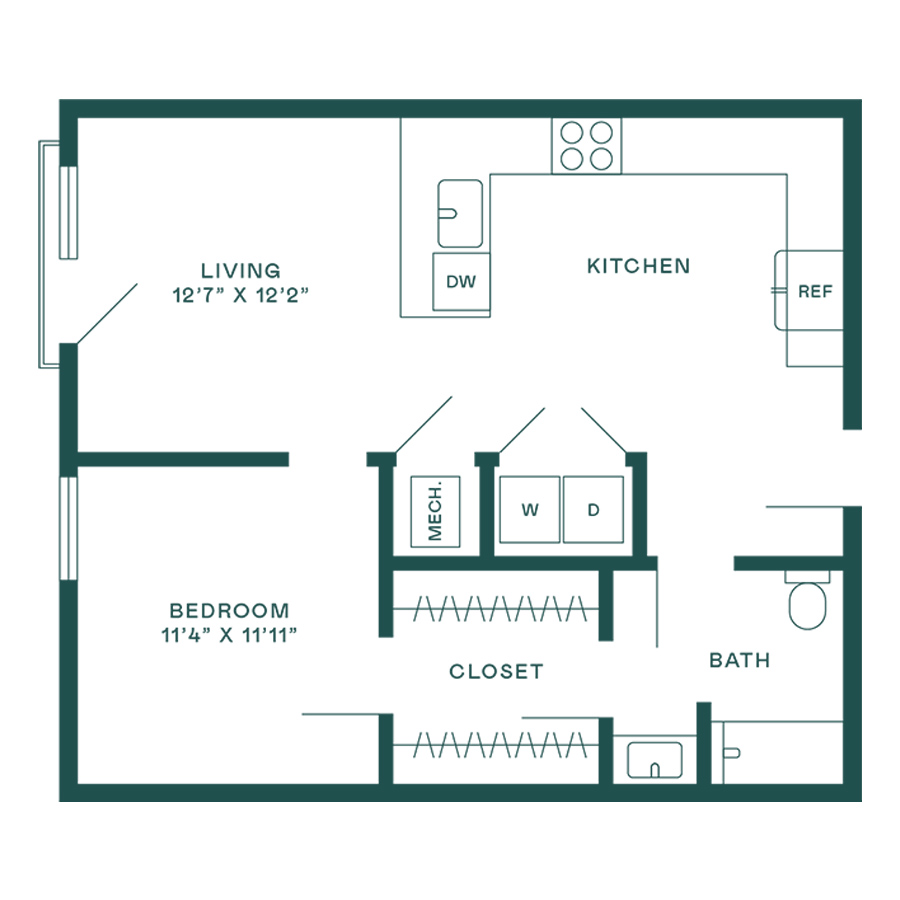 1I floor plan