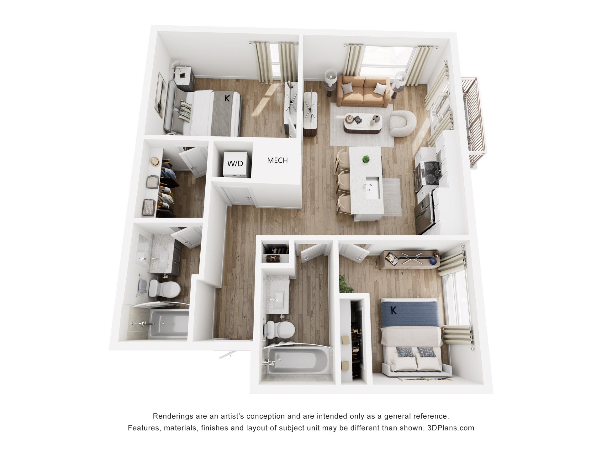2CC floor plan