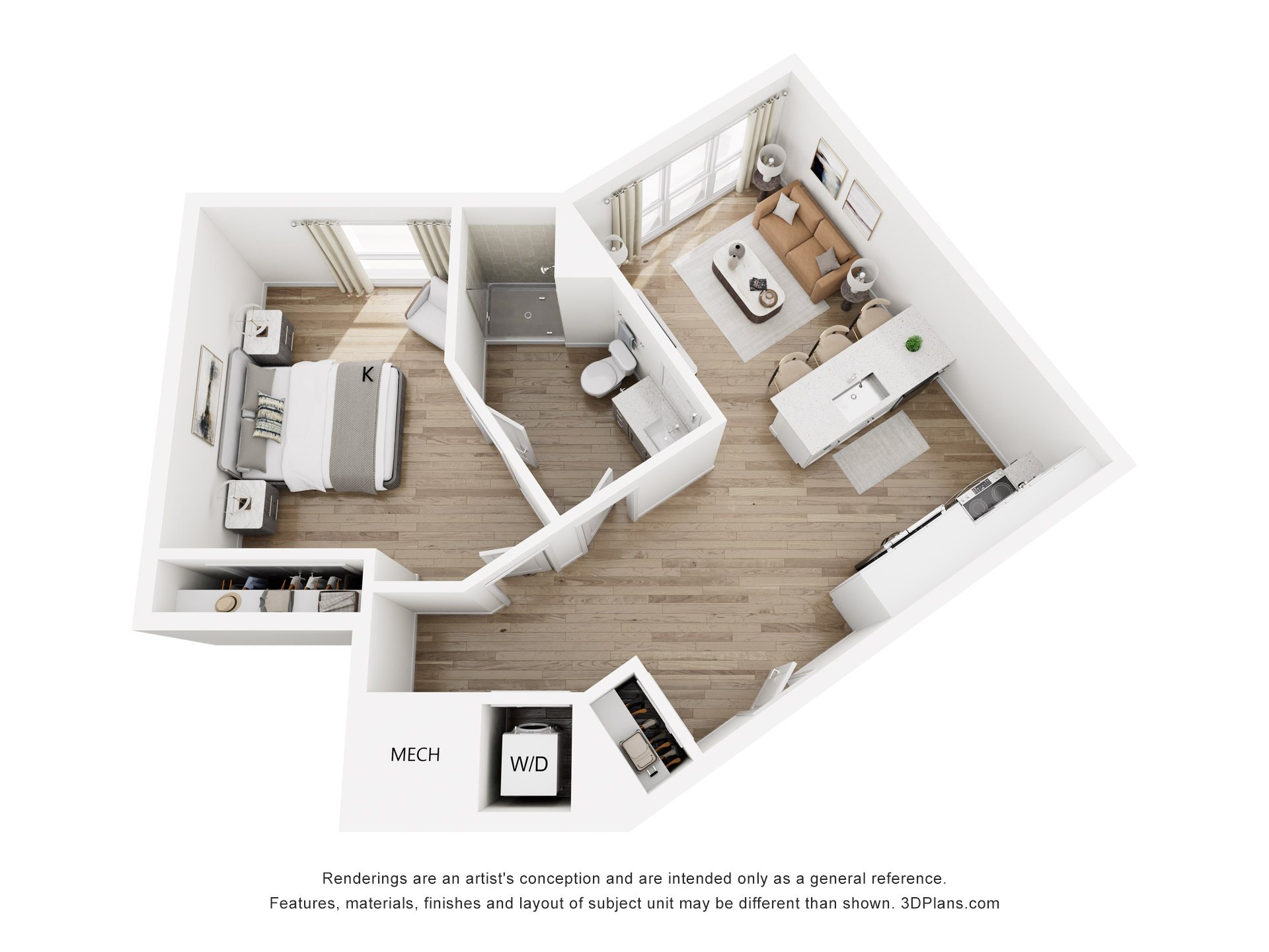 1H floor plan