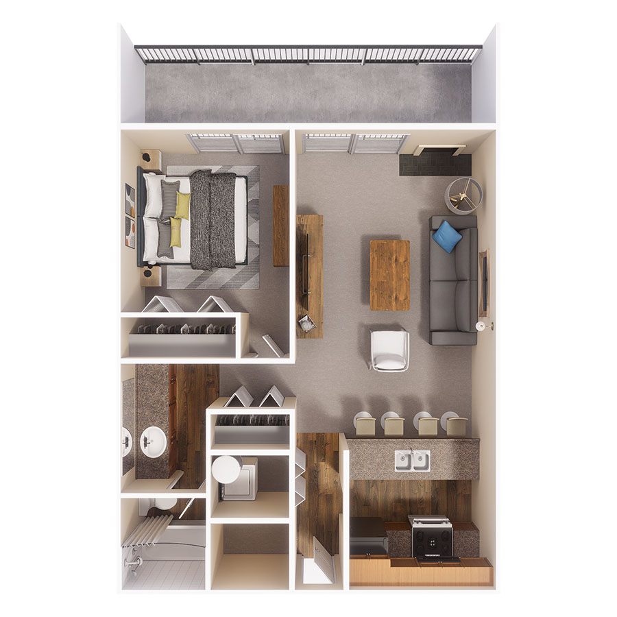 The Huron floor plan