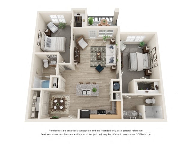 B1: Diamond floor plan