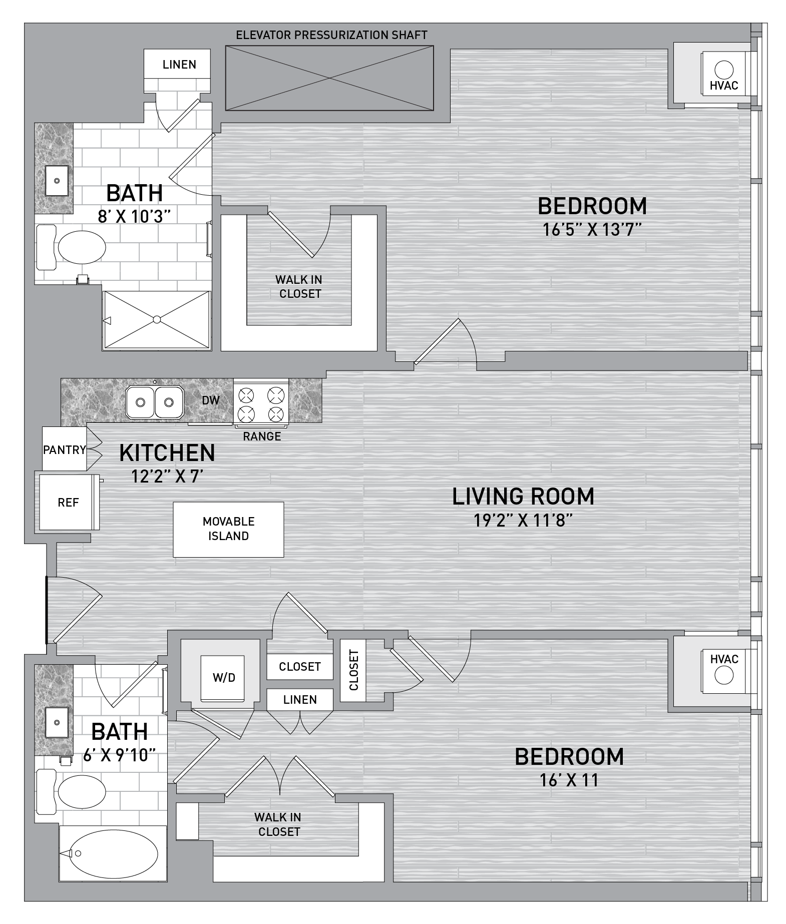 05 Stack - 2 Bed 2 Bath-B2 floor plan