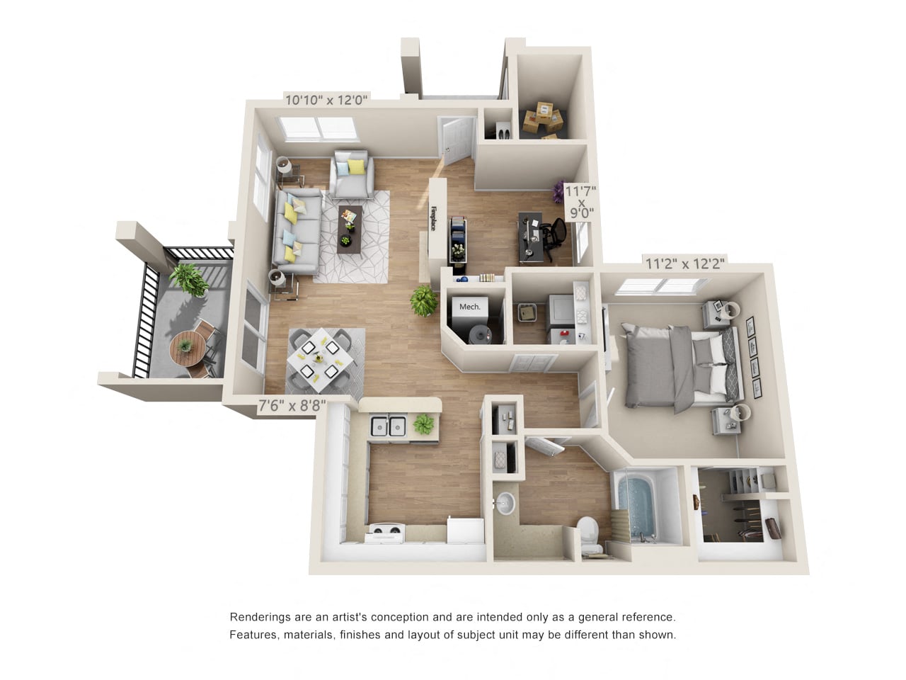 Blue Ridge - Wolf Ridge Renovated floor plan