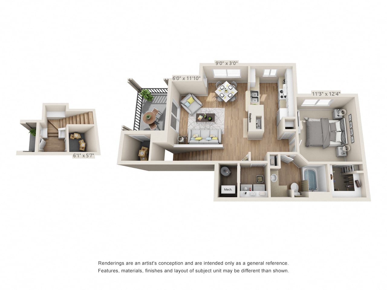 Blue Ridge - Wild Horse Ridge Renovated floor plan
