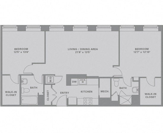 2 Bed/2 Bath-B9 floor plan