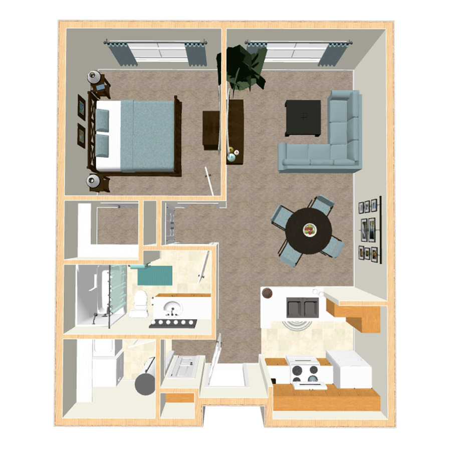 A-1 floor plan