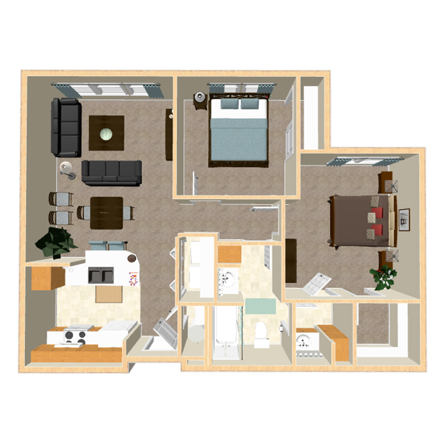 B floor plan