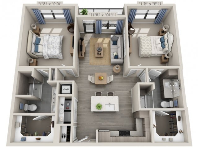 B1F floor plan