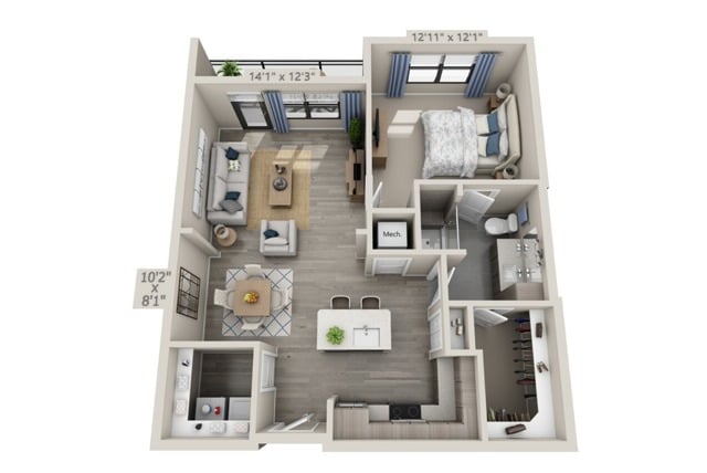 A2B floor plan