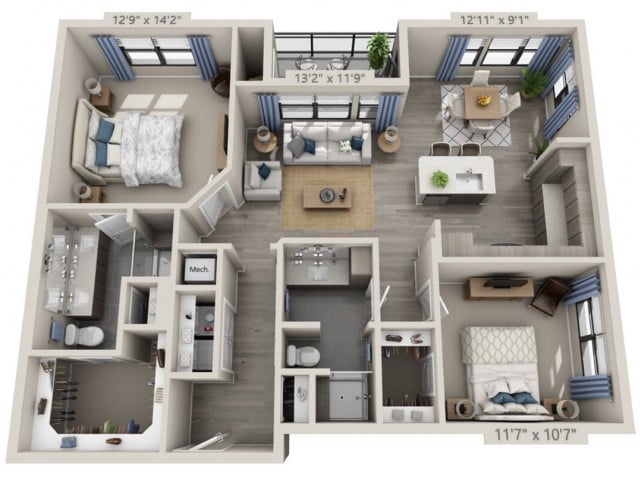 B2 floor plan