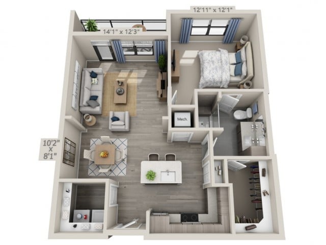 A2 floor plan