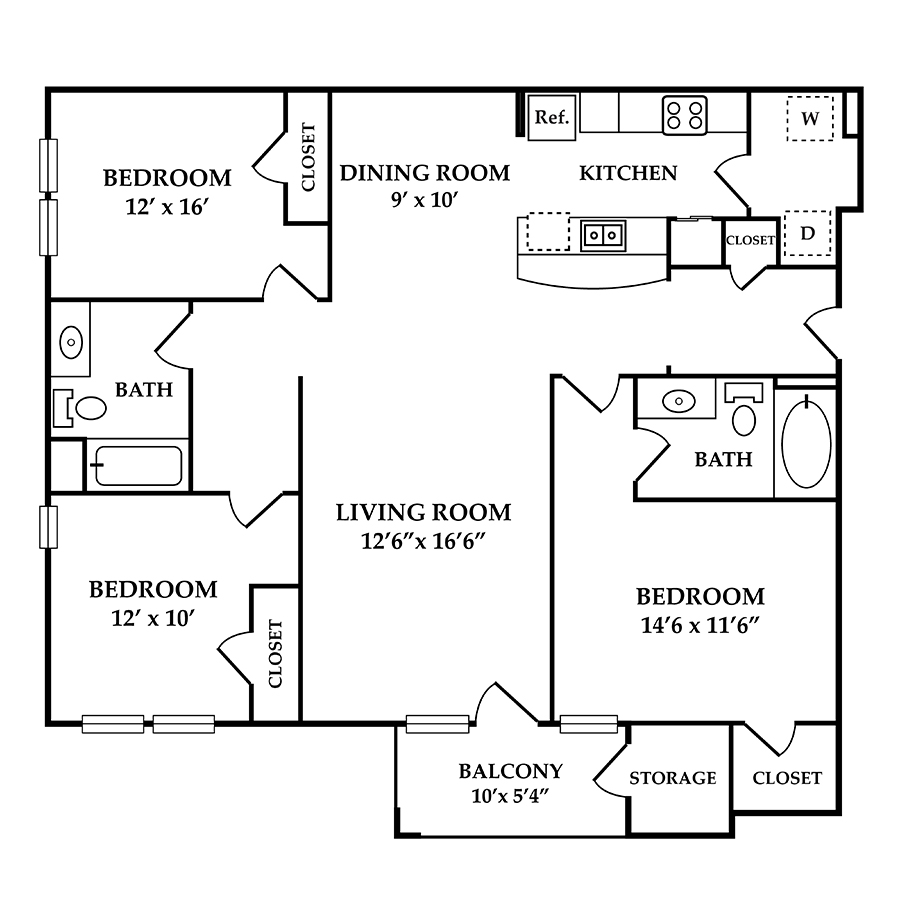 3 floor plan