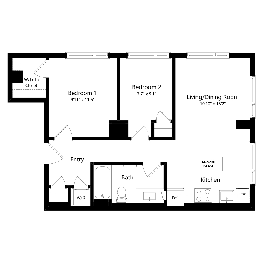 B1D floor plan
